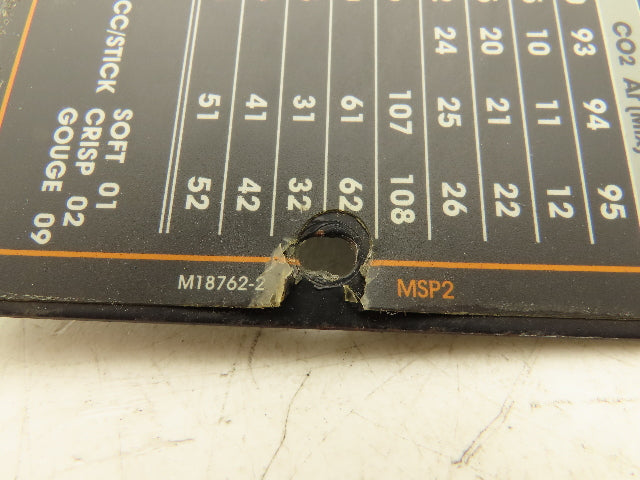Lincoln Electric M18762-2 Display Control Panel Weld Mode Electrode Settings