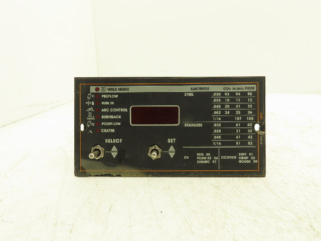Lincoln Electric M18762-2 Display Control Panel Weld Mode Electrode Settings