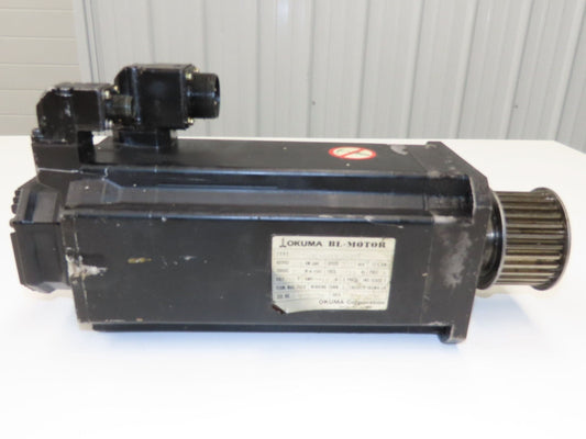 Okuma BL-MC190J-20T AC Servo Motor 3.9kW 2000 RPM 133V 16.9A 3PH Encoder