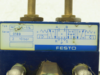 Festo MC-5/4-1/4 Pneumatic Solenoid Valve Normally Closed