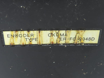 Okuma BL-MC200E-20T AC Servo Motor 4kW 2000 RPM 157V 3PH Encoder ER-FC-2048D