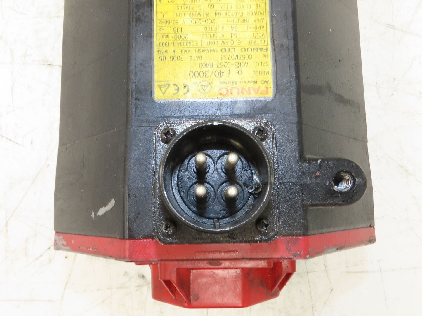 Fanuc A06B-0257-B400 AC Servo Motor 7kW 3000 RPM 149V 3PH Encoder A208-8200-020