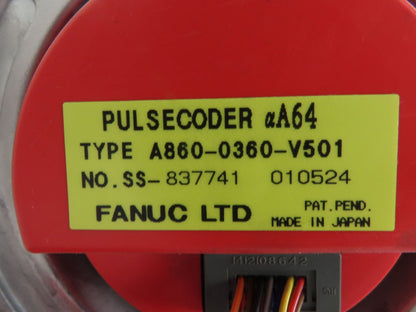 Fanuc A06B-0142-B175 Servo Motor 4kW 3000 RPM 230V 3PH Encoder A860-2005-T301