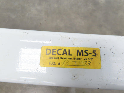 Hytrol MS-5 36"W Conveyor Leg Stationary Floor Support 19-5/8" to 25-5/8"H WHITE