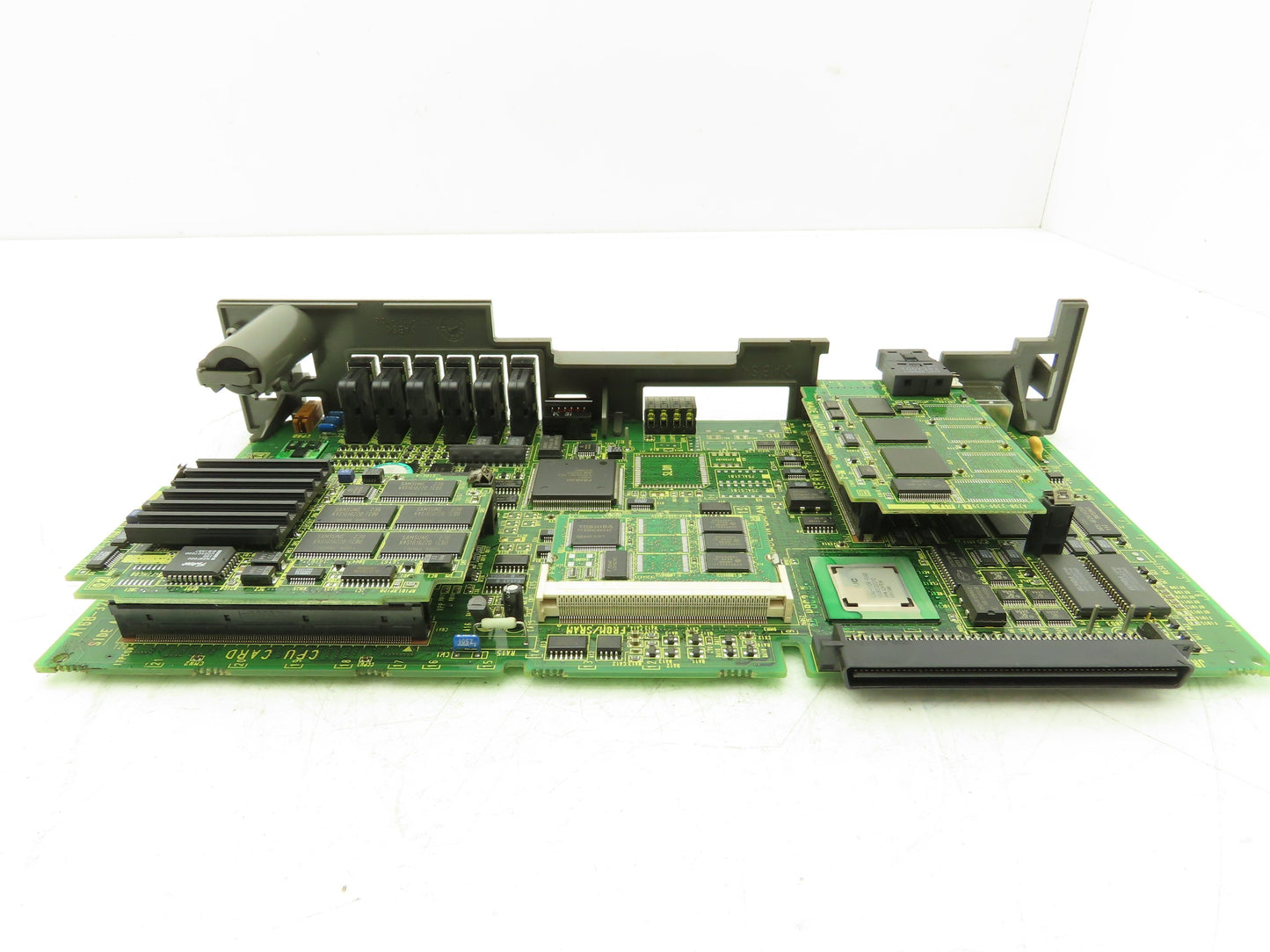 Fanuc A16B-3200-0412/03A Main Board Slot Card With SRAM CPU Servo Cards