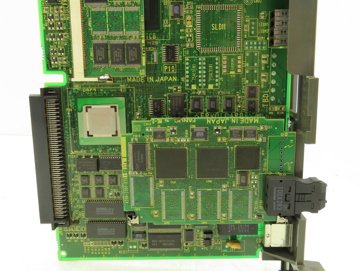 Fanuc A16B-3200-0412/03A Main Board Slot Card With SRAM CPU Servo Cards
