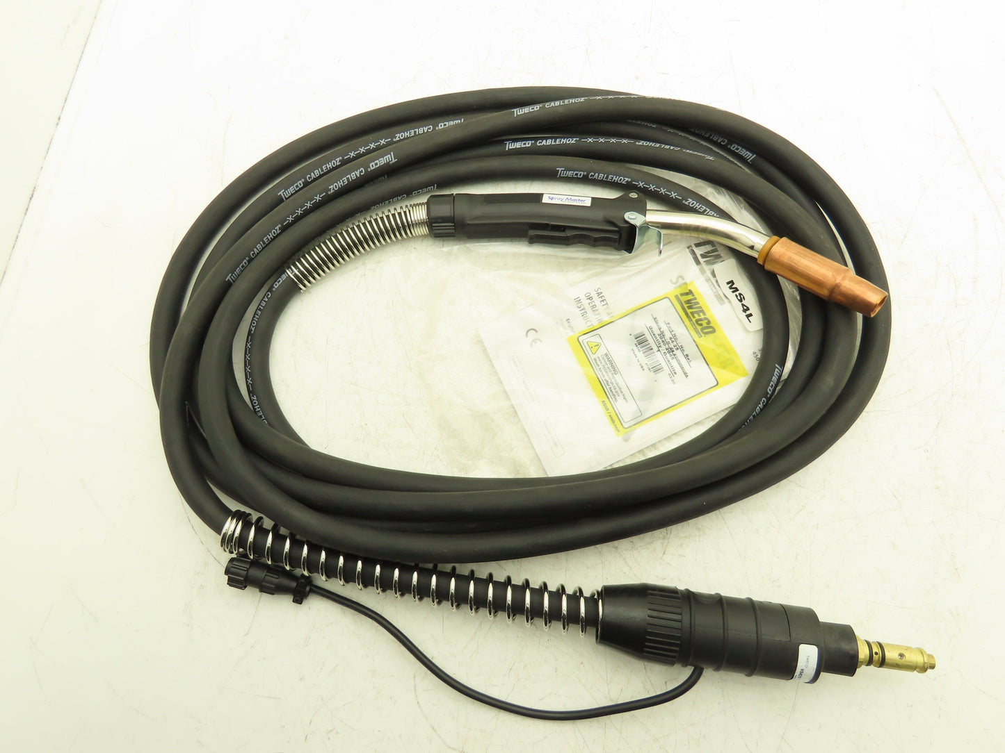 Tweco MS425116 Mig Welding Gun Spray Master 450A Manual Air Cooled 25'