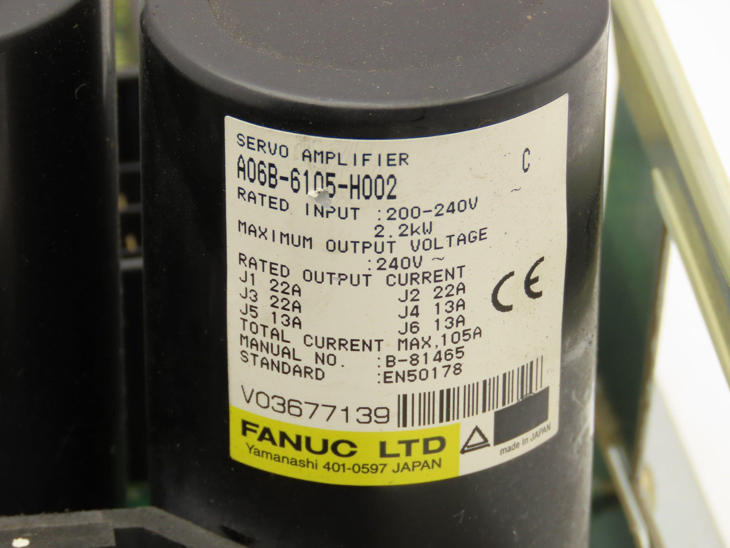 Fanuc A06B-6105-H002 AC Servo Drive Amplifier Circuit Board Module