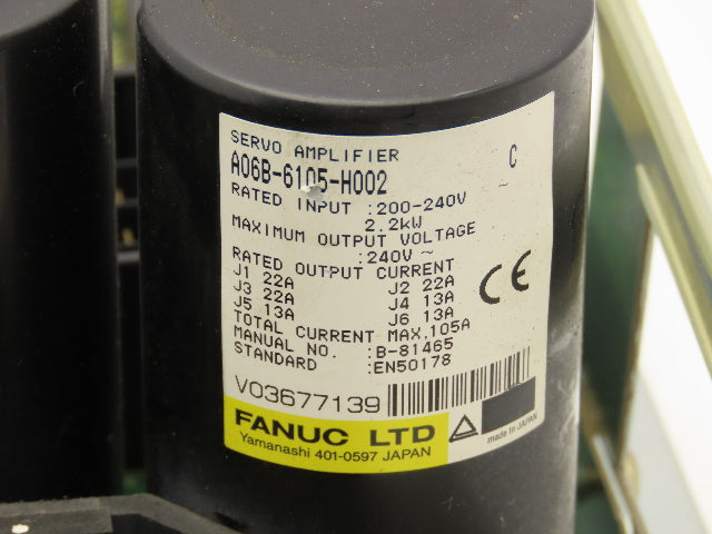 Fanuc A06B-6105-H002 AC Servo Drive Amplifier Circuit Board Module