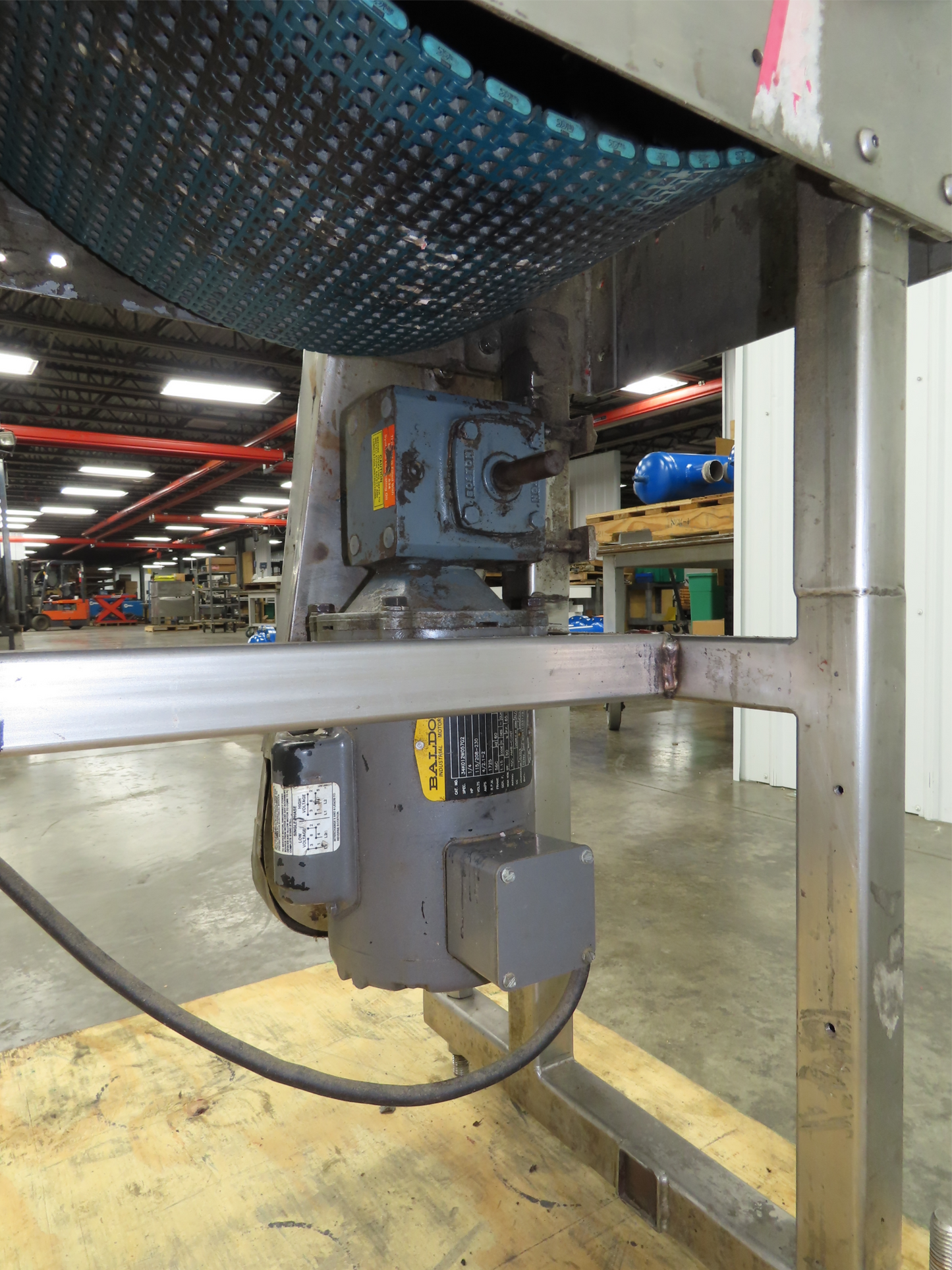 12"x 43" MatTop Plastic Belt Stainless Conveyor 115V Chain Drive 65 FPM