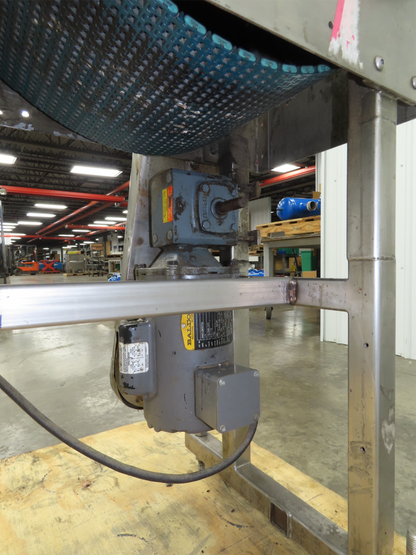 12"x 43" MatTop Plastic Belt Stainless Conveyor 115V Chain Drive 65 FPM