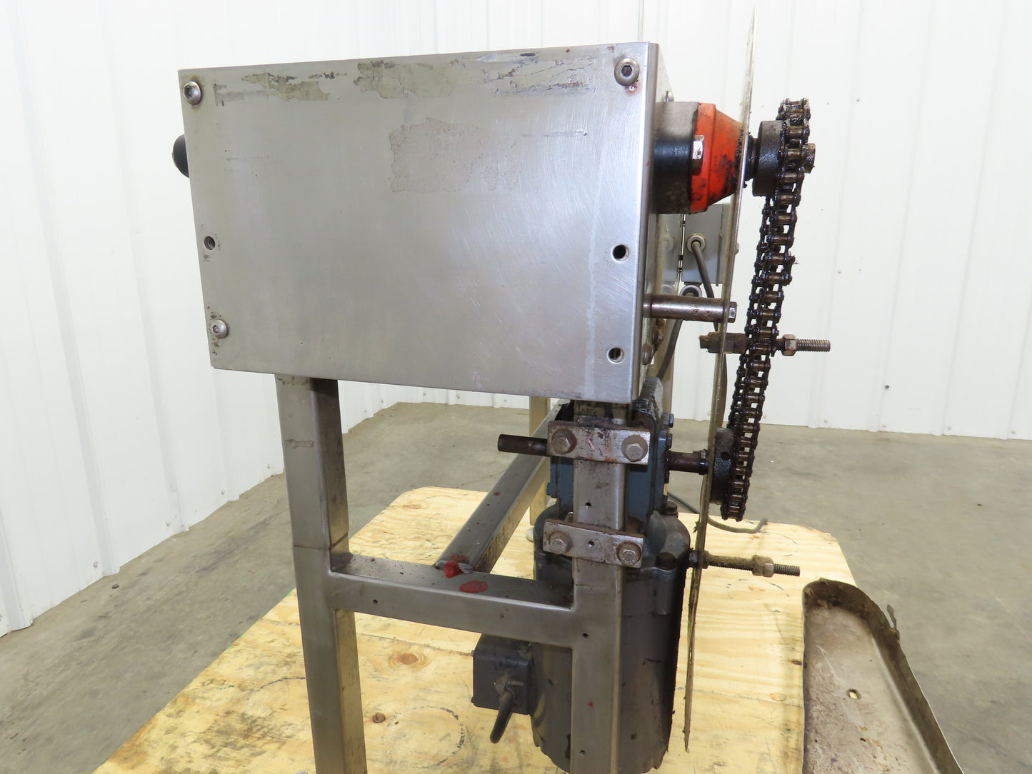 12"x 43" MatTop Plastic Belt Stainless Conveyor 115V Chain Drive 65 FPM