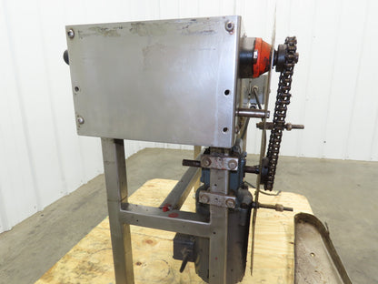 12"x 43" MatTop Plastic Belt Stainless Conveyor 115V Chain Drive 65 FPM