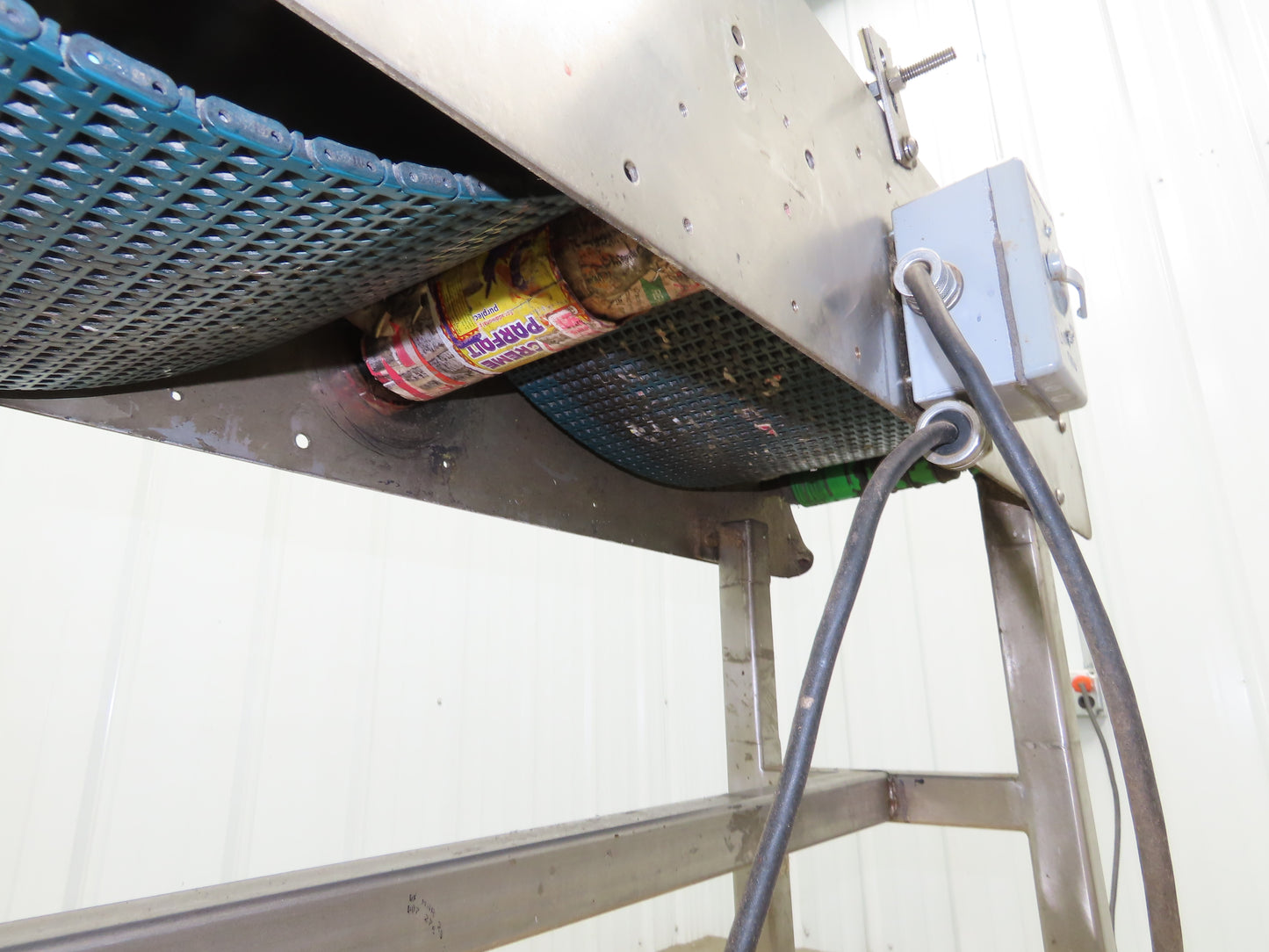 12"x 43" MatTop Plastic Belt Stainless Conveyor 115V Chain Drive 65 FPM