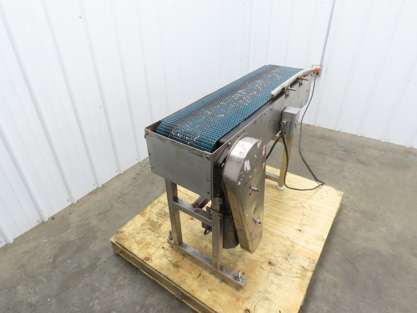 12"x 43" MatTop Plastic Belt Stainless Conveyor 115V Chain Drive 65 FPM