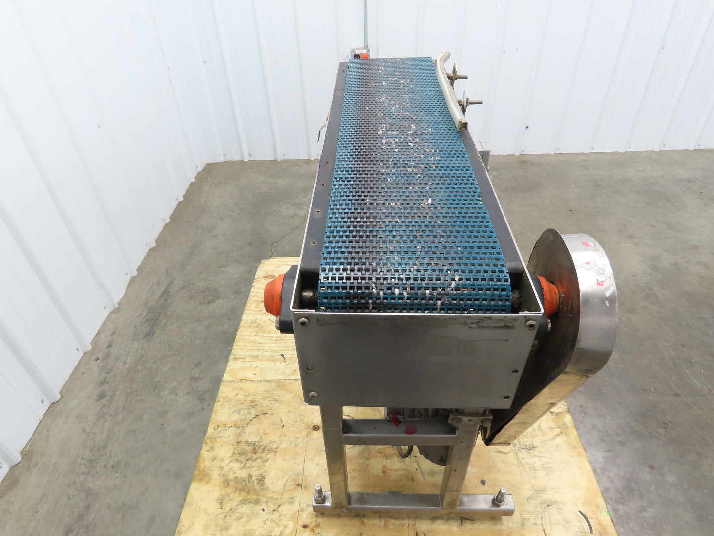 12"x 43" MatTop Plastic Belt Stainless Conveyor 115V Chain Drive 65 FPM