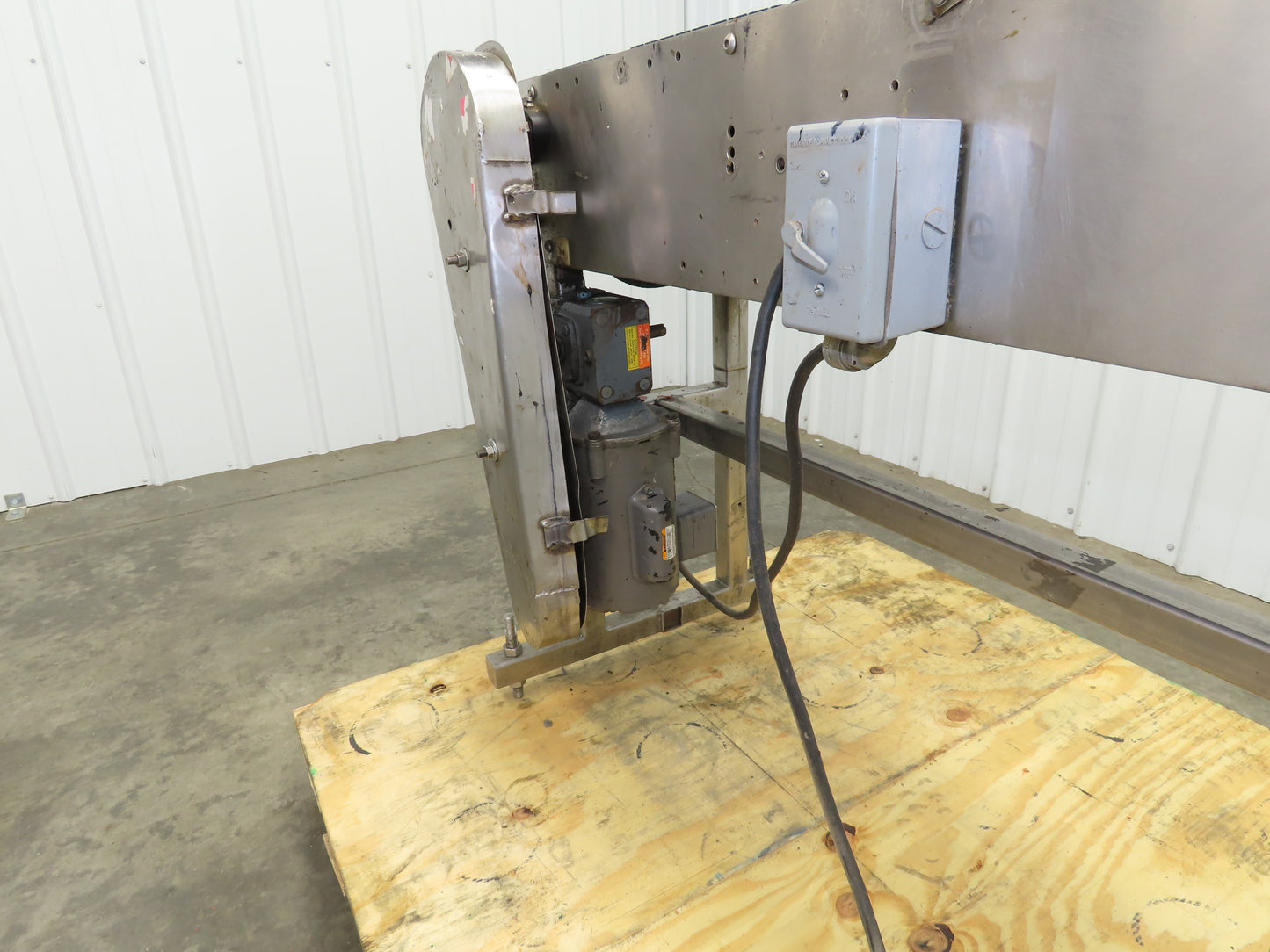 12"x 43" MatTop Plastic Belt Stainless Conveyor 115V Chain Drive 65 FPM