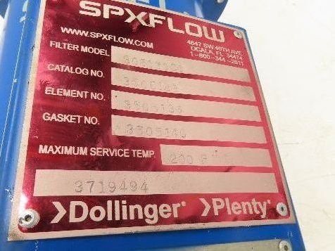 Dollinger SPX Flow S08030C0 Pipeline Filter Air Gas Vacuum 3" NPT Steel Housing