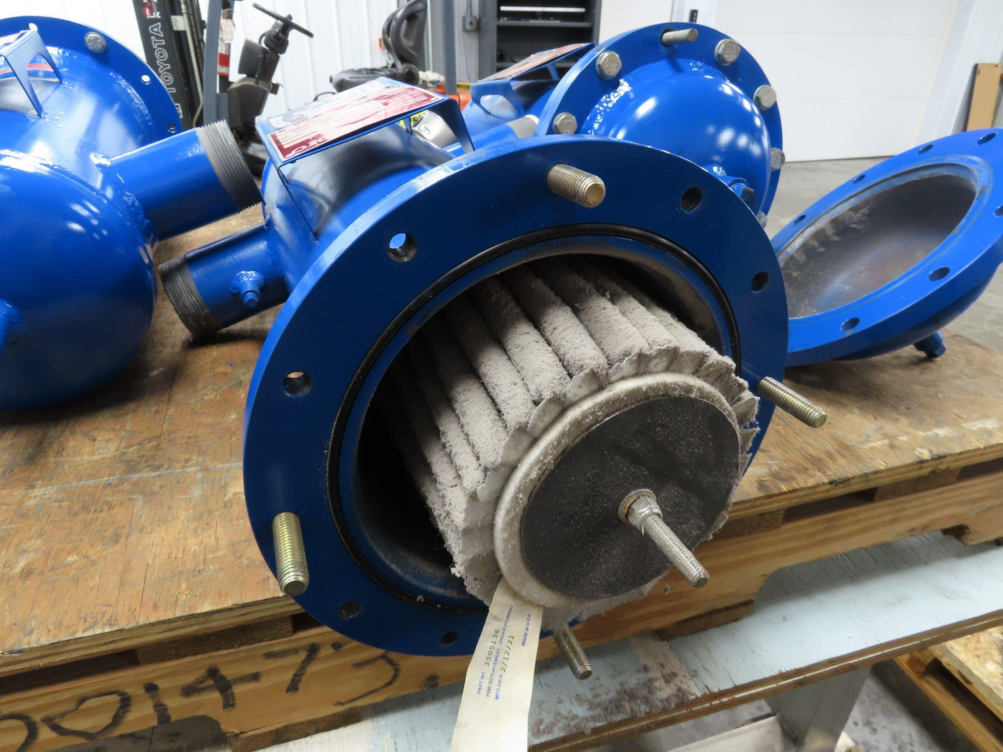 Dollinger Celeros S08030C0 Pipeline Filter Air Gas Vacuum 3" NPT Steel Housing