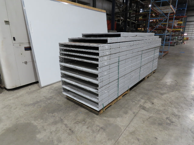 Hytrol FXG Parcel Belt Conveyor 43" x 173' White Slider Bed Sections -No Drive