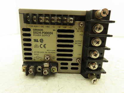 Omron S82H-P30024 Power Supply Input 1Ph 120/240V 5A Out 24VDC 14A 336W