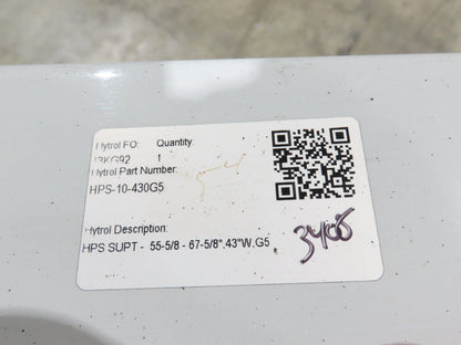 Hytrol HPS-10 43"W Conveyor Leg Stationary Floor Support 55-5/8" - 67-5/8" WHITE