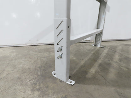 Hytrol HPS-10 43"W Conveyor Leg Stationary Floor Support 55-5/8" - 67-5/8" WHITE
