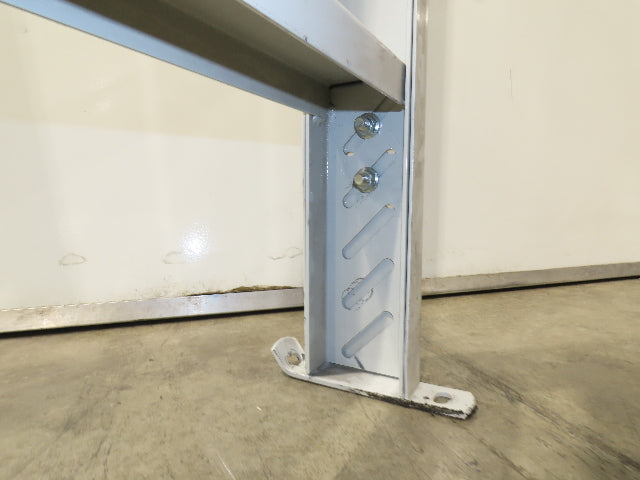 Hytrol HPS-10 43"W Conveyor Leg Stationary Floor Support 55-5/8" - 67-5/8" WHITE