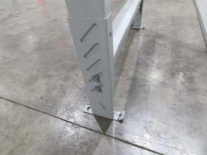 Hytrol HPS-10 43"W Conveyor Leg Stationary Floor Support 55-5/8" - 67-5/8" WHITE