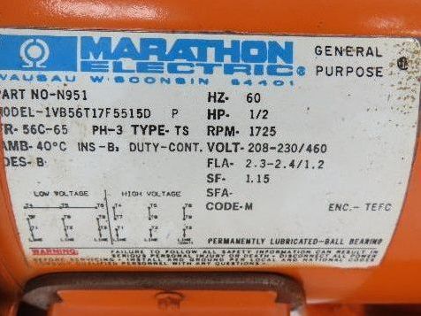 Saturn 5 Ton Bridge Crane Trolley Drive Tractor 460V 3PH 35 FPM 10000 Lb