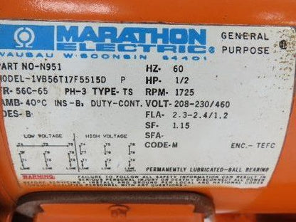 Saturn 5 Ton Bridge Crane Trolley Drive Tractor 460V 3PH 35 FPM 10000 Lb