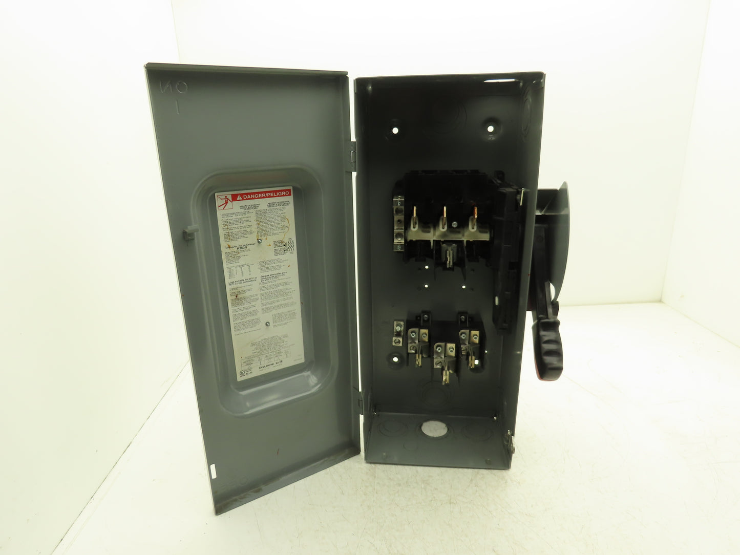 Square D H363N Safety Disconnect Switch 100 Amp 600V 3 Pole Ph Fusible