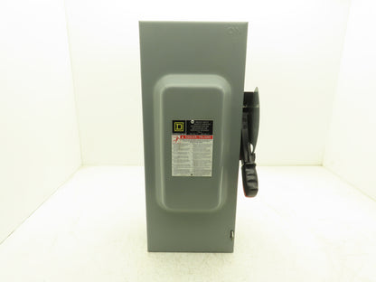 Square D H363N Safety Disconnect Switch 100 Amp 600V 3 Pole Ph Fusible