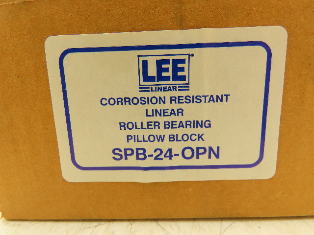Lee SPB 24 OPN Linear Pillow Block Bearing 1.5" Bore