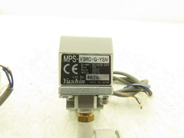 Yushin MPS-V3RC-G-YSN Digital Pressure Switch 10.8-30vdc 0-145psi Lot of 3