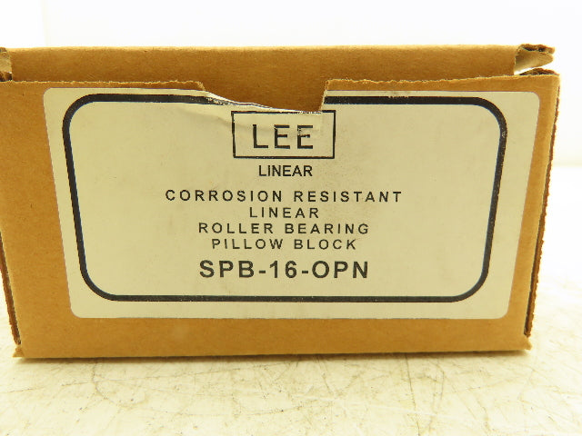 Lee SPB 16 OPN Linear Pillow Block Bearing 1" Bore