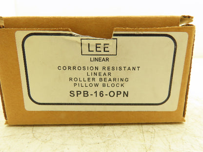 Lee SPB 16 OPN Linear Pillow Block Bearing 1" Bore