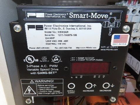 Saturn 4 Ton Bridge Crane Drive Tractor 8000Lb 460V 3PH VFD Variable Speed Drive