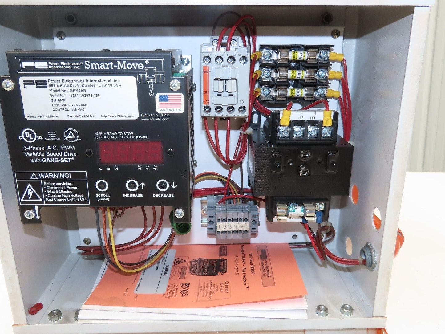 Saturn 4 Ton Bridge Crane Drive Tractor 8000Lb 460V 3PH VFD Variable Speed Drive