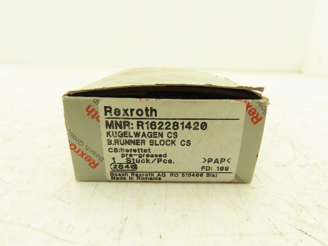 Rexroth R162281420 Linear Pillow Block Bearing 25x44x75mm