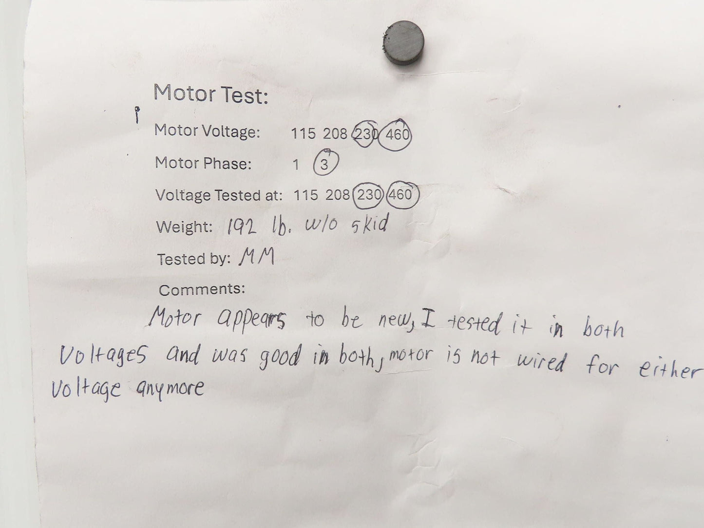 Baldor CSSEWDM3615T Stainless Washdown Motor 5HP1750rpm 230/460V 3PH 184TC