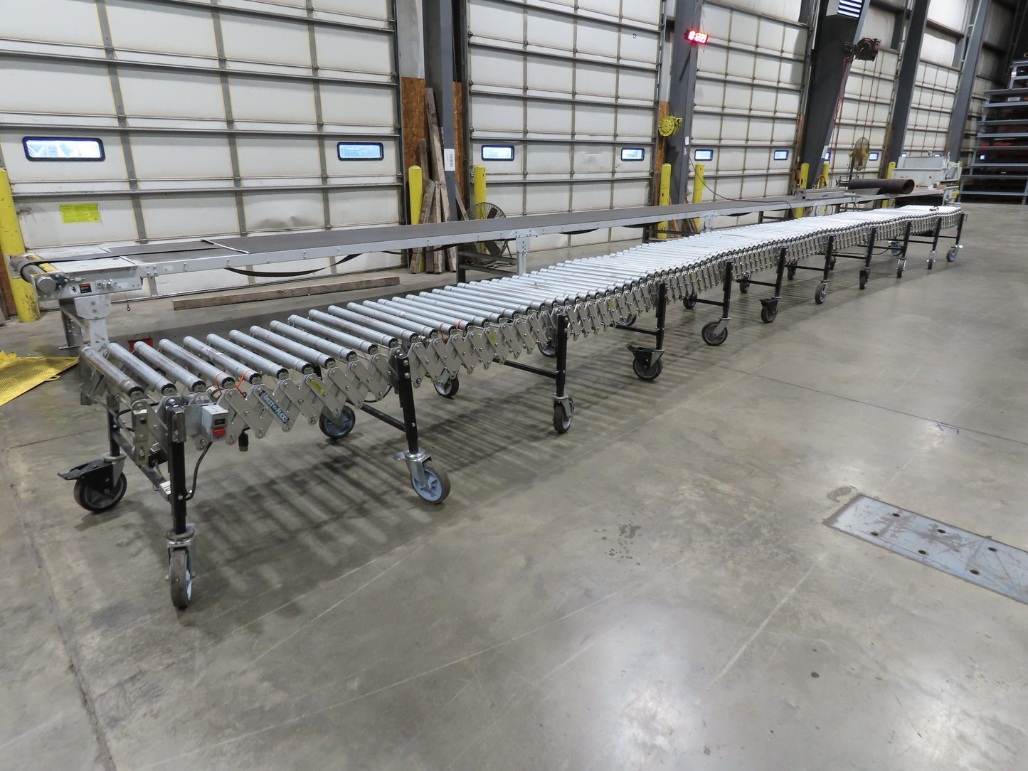 Best Flex 30"x 36' Expandable 1.9" Power Roller Conveyor 120V Variable Speed
