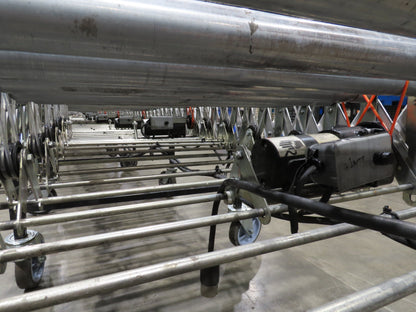 Best Flex 30"x 36' Expandable 1.9" Power Roller Conveyor 120V Variable Speed