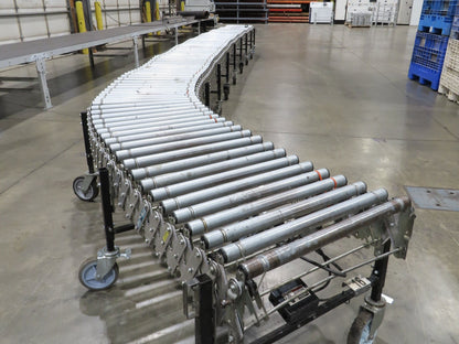 Best Flex 30"x 36' Expandable 1.9" Power Roller Conveyor 120V Variable Speed