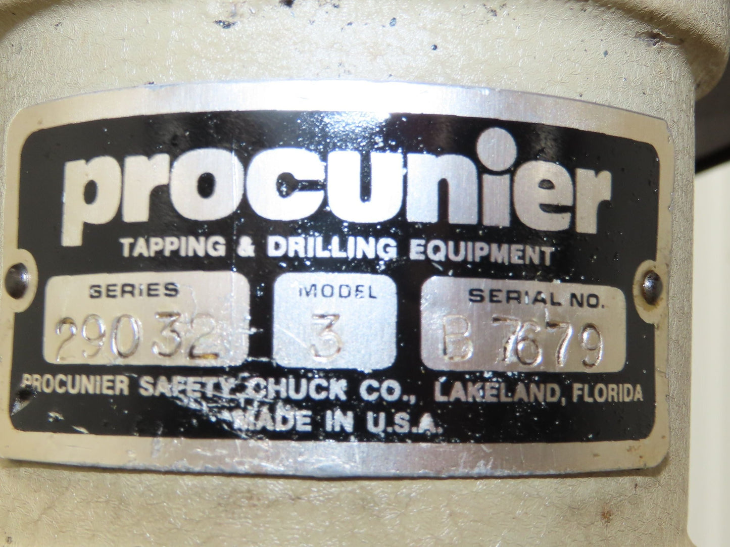 Procunier Size 3 Drill Press Tapping Head 1/2"Steel Capacity 230/460V 3Ph