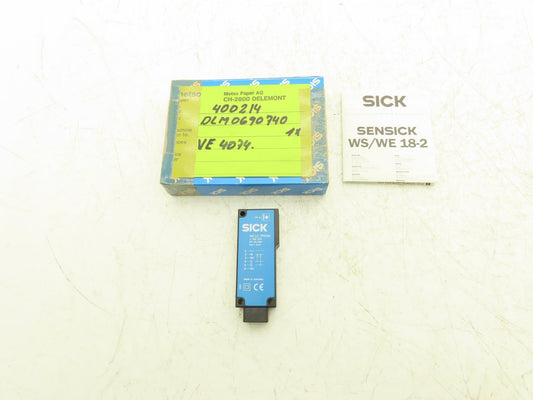 Sick 2018244 WE18 2P630 Light Barrier Receiver 10-30VDC 20m