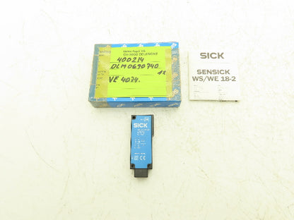 Sick 2018244 WE18 2P630 Light Barrier Receiver 10-30VDC 20m
