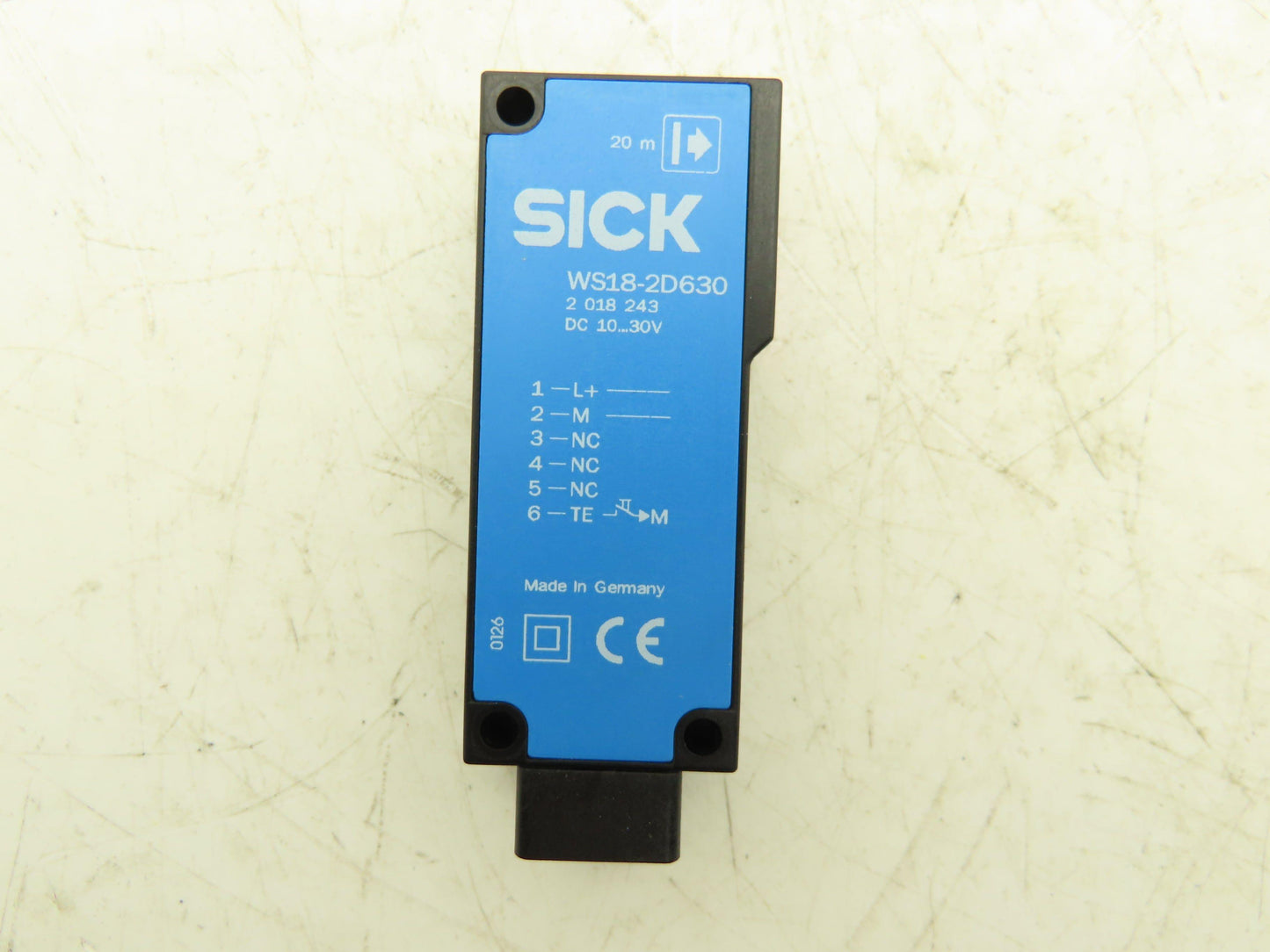 Sick 2018243 WS18-2D630 Through-Beam Photoelectric Sensor 10-30VDC 20m