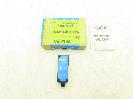 Sick 1012908 WL18 2P430 Light Barrier Receiver 10-30VDC 20m