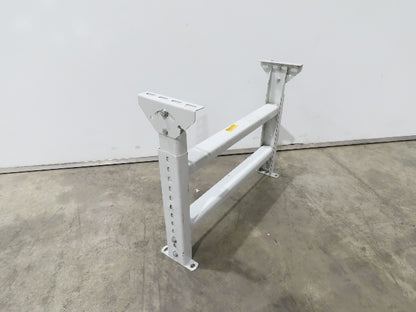 Hytrol MS-6 30"W Conveyor Leg Stationary Floor Support 23-5/8" to 35-5/8"H White